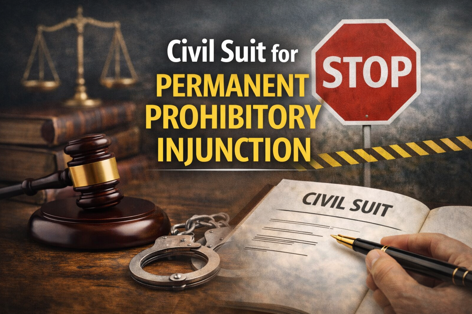 Civil suit for permanent prohibitory injunction…